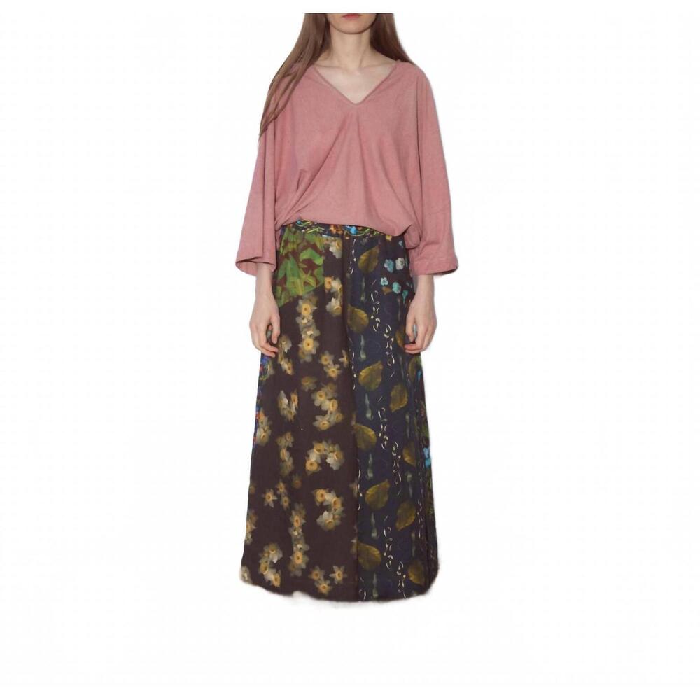 NEW ANNTIAN wide leg pantskirt in print z